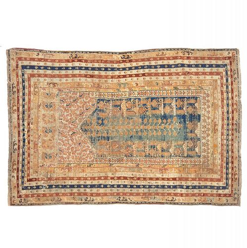 Turkish prayer rug, ex museum