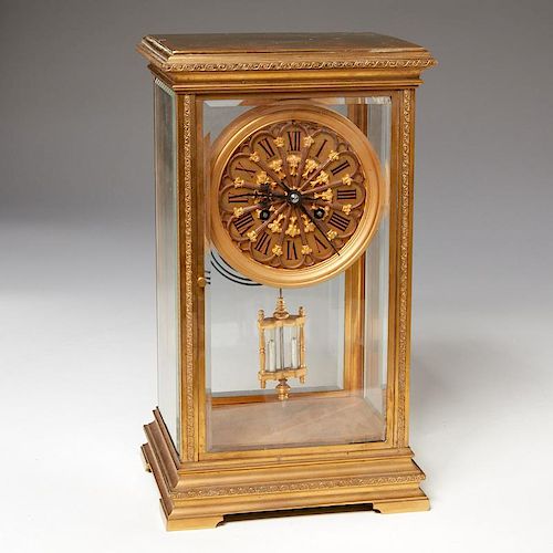 Bailey, Banks & Biddle bronze mantel clock