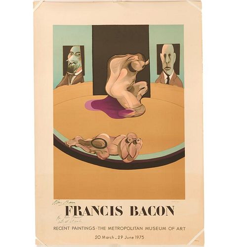 Francis Bacon, signed poster