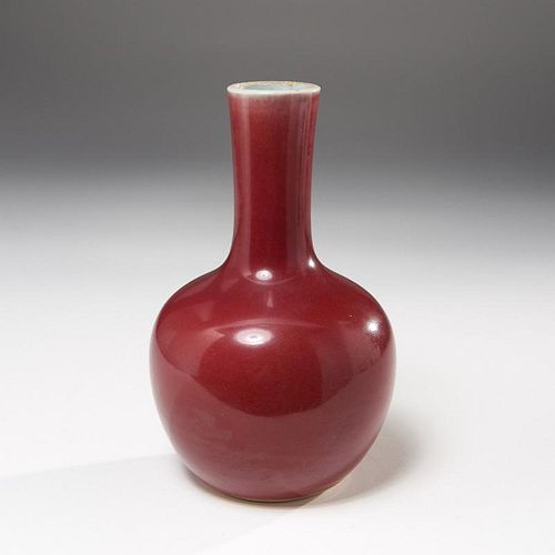 Chinese Sang de Boeuf porcelain bottle vase