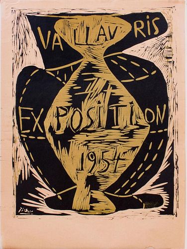 PABLO PICASSO (1881-1973): VALLAURIS-EXHIBITION 1954
