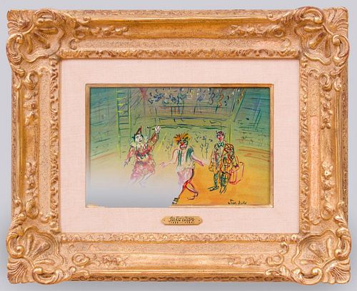 ATTRIBUTED TO JEAN DUFY (1888-1964): LES TROIS CLOWNS