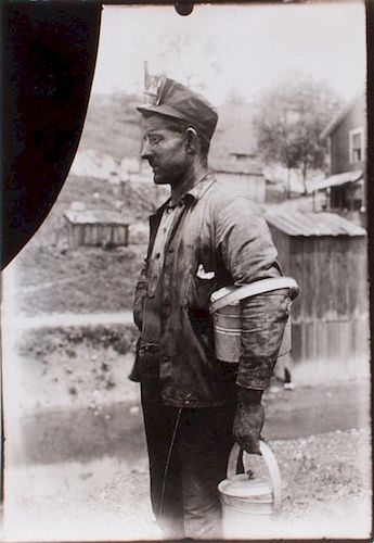 LEWIS W. HINE (1874-1940): WEST VIRGINIA COAL MINER GOING HOME AT THE END OF THE DAY