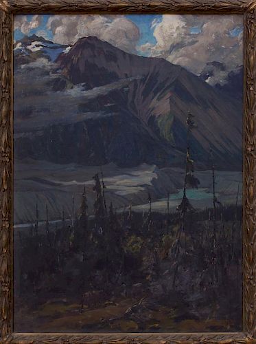 ROBERT VAN VORST SEWELL (1860-1924): NILES GLACIER FROM THE DELTA; AND RUSKULANA GLACIER FROM NUGGETT CREEK TRAIL