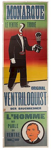 Le Ventre Truque. Original Ventriloquist Der Bauchredner.