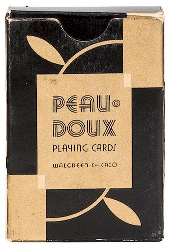 Gold Peau Doux Playing Cards.