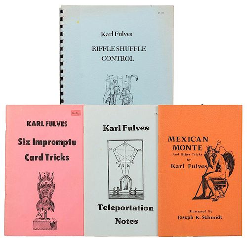 Lot of Four Karl Fulves Magic Booklets.