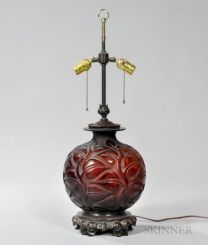 Renee Lalique Sophora Table Lamp
