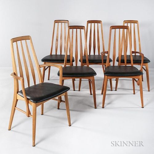 Six Niels Koefoed Eva Dining Chairs