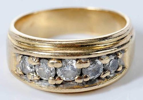 14kt. Diamond Gentleman's Ring