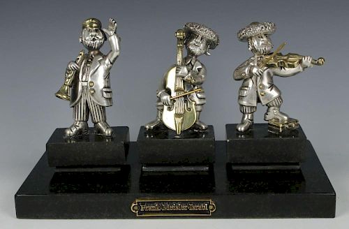 Frank Meisler 925 Sterling Figurines "Chassidic Band"