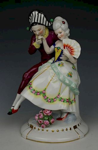 Katzhutte Porcelain figurine "Dancing Couple"