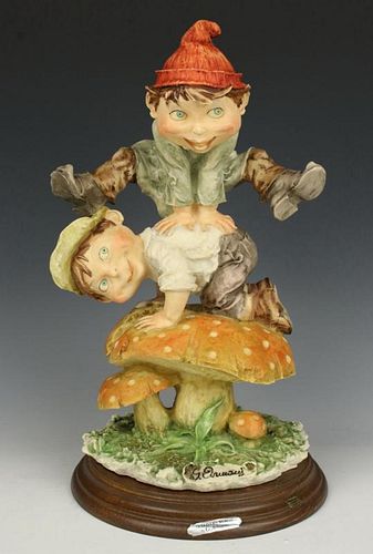 Rare Giuseppe Armani Figurine Gulliver's World "Jumping Jack"