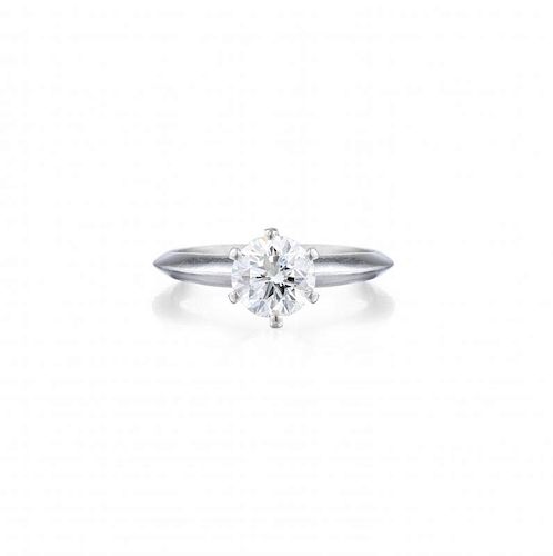 A 1.01-Carat F IF Diamond Solitaire Ring, with a GIA Report
