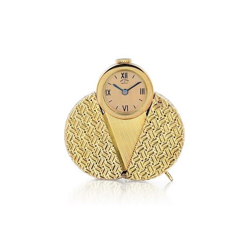 Van Cleef & Arpels Hidden Gold Pocket Watch Pendant
