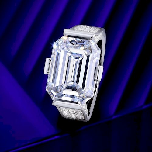 An Important Van Cleef & Arpels 10.33-Carat D IF Diamond Ring, with a GIA Report
