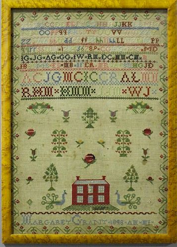 Large Cross-Stitch Sampler 1848
