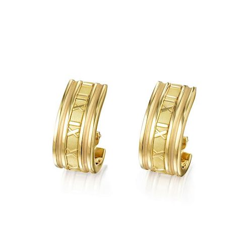 Tiffany & Co. Atlas Gold Earrings