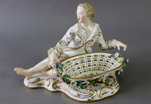 Old Wallendorf Porcelain Figural Sweetmeat