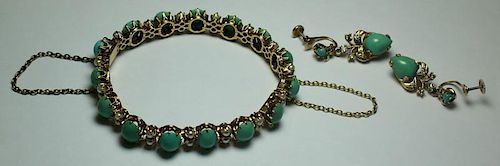 JEWELRY. 14kt Gold, and Turquoise Jewelry.