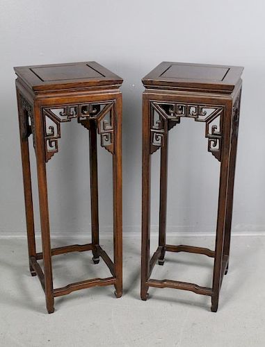Pair of Asian Plant Stands