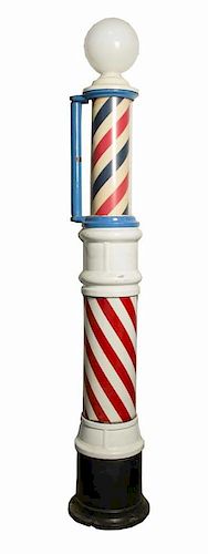 American Porcelain Barber Pole