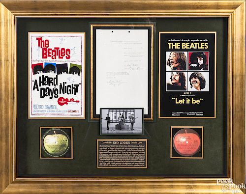John Lennon signed document from Apple Records Inc