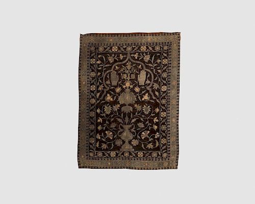 Silk and Metallic Thread Prayer Textile, Persia, 18th/19th century