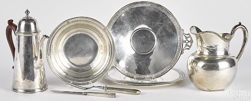 Sterling silver tablewares, 60 ozt.