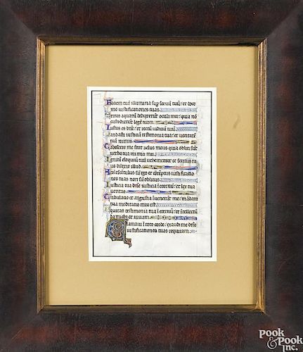 Two Illuminated manuscript pages