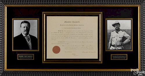 Theodore Roosevelt signed appointment