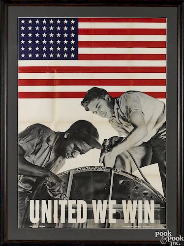 WWII United We Win poster,