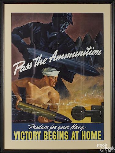 WWII Pass the Ammunition poster