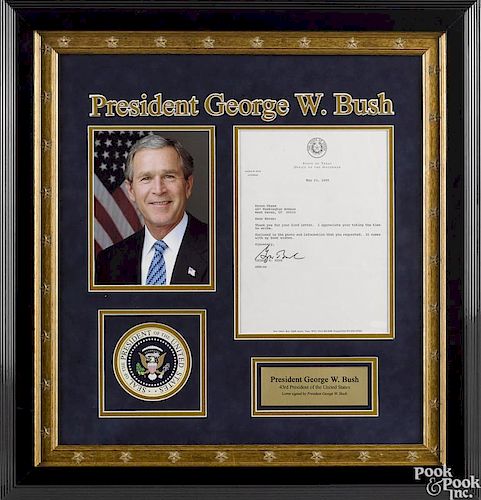 George W. Bush typed and signed letter