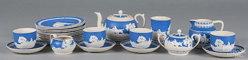 Copeland Spode foxhunting luncheon set