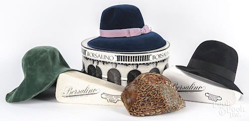 Three ladies hats by Borsalino