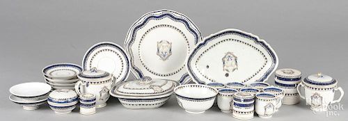 Partial Chinese export porcelain dinner service