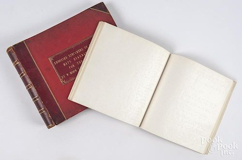 Leather-bound volumes for the blind