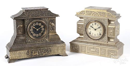 Four Victorian shelf clocks
