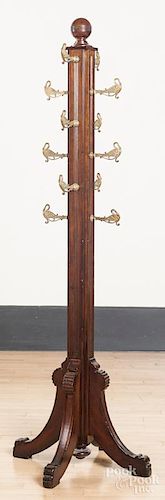 Aesthetic period wooden coat rack