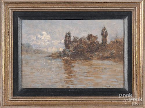 Three landscapes, 19th c., signed indistinctly