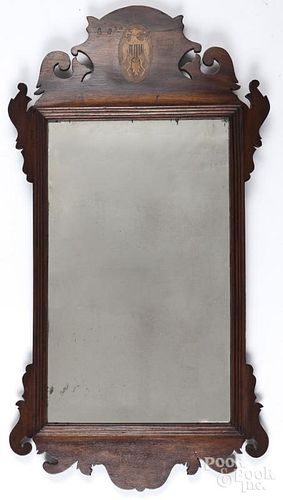 Chippendale style mahogany looking glass