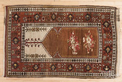 Semi - antique Kurdish carpet, 6'3'' x 4'1''.