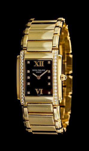 A Pink Gold and Diamond Ref. 4910/11R Twenty-4 Wristwatch, Patek Philippe,