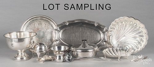 Large group of silver plate.