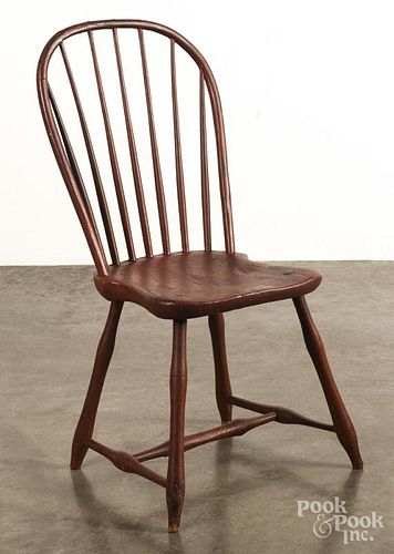 Bowback Windsor dining chair, ca. 1810.