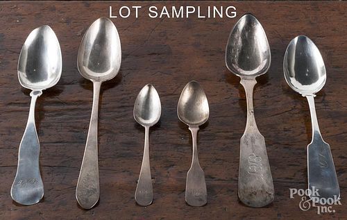 Coin silver spoons