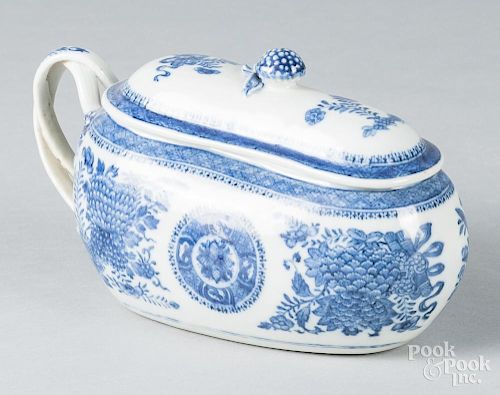 Chinese export porcelain blue Fitzhugh bidet