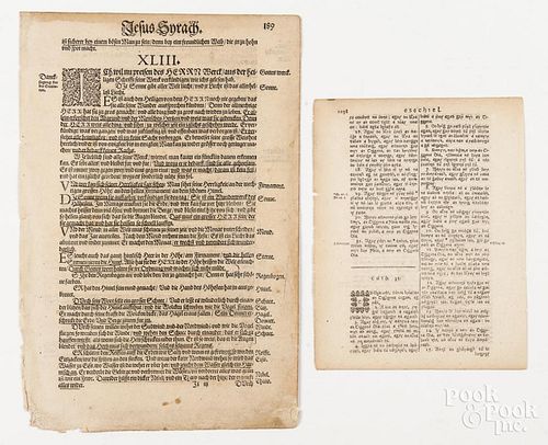 Two early Gaelic and Luther Bible verses