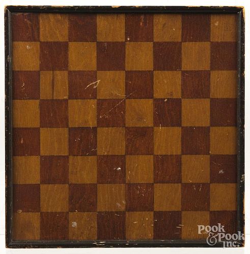 Painted checkerboard, early 20th c.